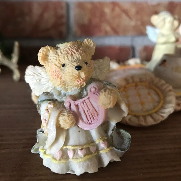 ❤️Rare Vintage Teddy Bear Angel Miniature Tea Set‼️FINAL SALE - Picture 6 of 11